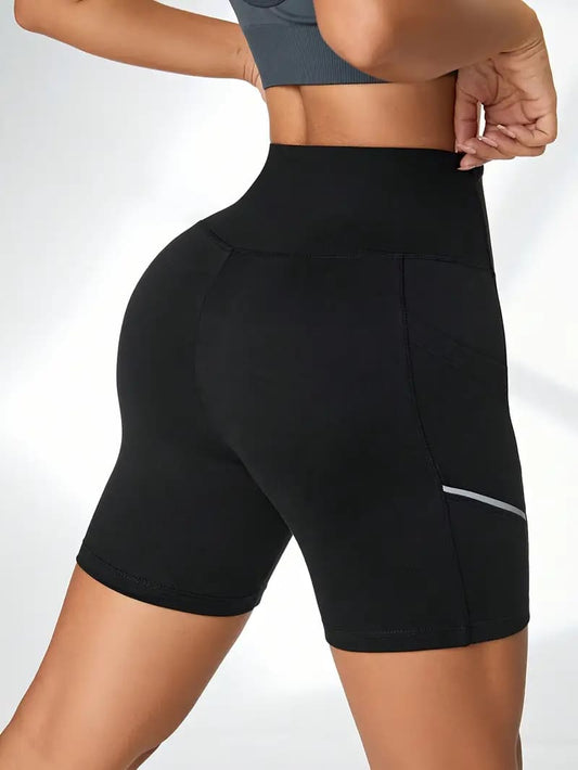 High-Waisted Utility Pocket Shorts